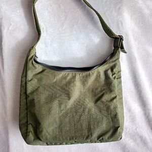 Green Nylon Travel Crossbody Bag